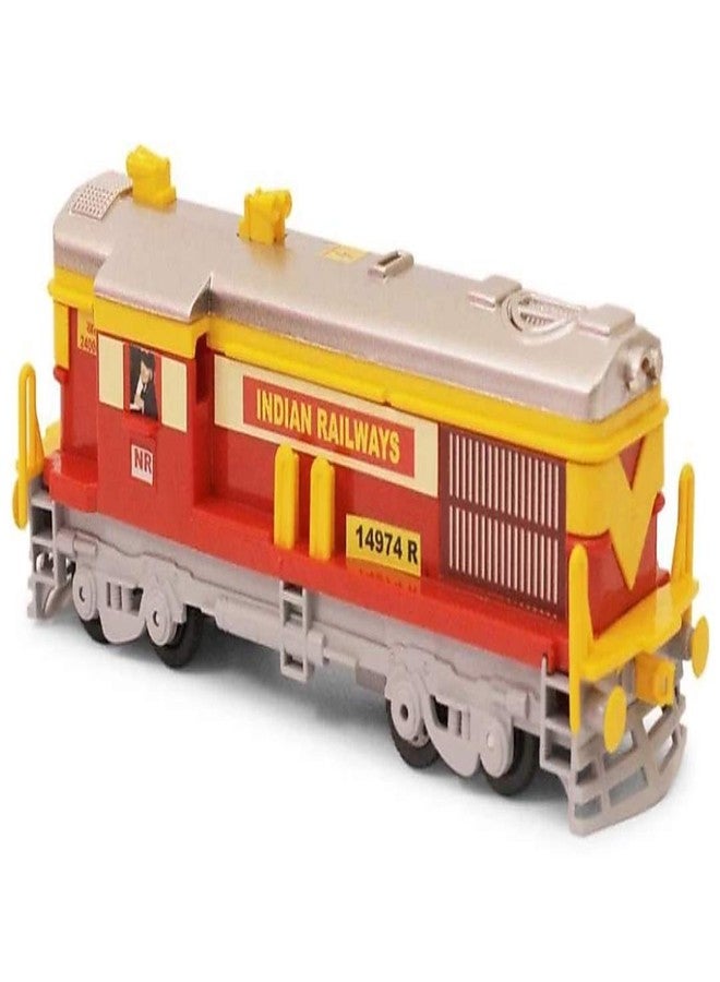 سنتي قاطرة قطار سنتي - أحمر وأصفر، تعمل بالسحب للخلف، 8 عجلات، تصميم واقعي، مناسبة للأعمار من 3 إلى 12 سنة - Image 3